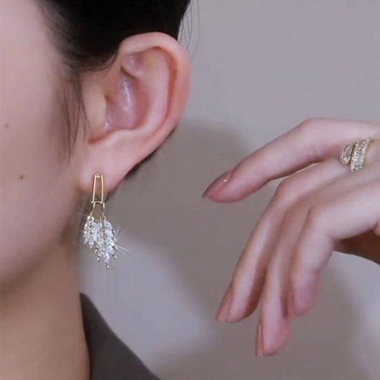 Women's Temperament All-match Sterling Silver Ear Pins