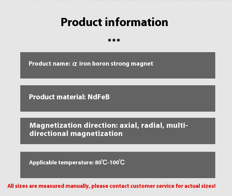 Magnet Round NdFeB Magnet Strong Small Round Slice